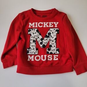 Disney Red Mickey Mouse Kids Hoodie